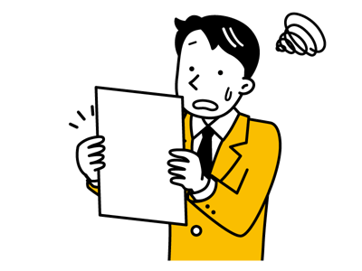 引き継ぎ情報が少なくて困惑する社員