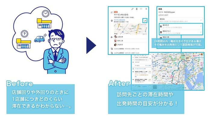 予定一覧・カレンダーの予定詳細画面
