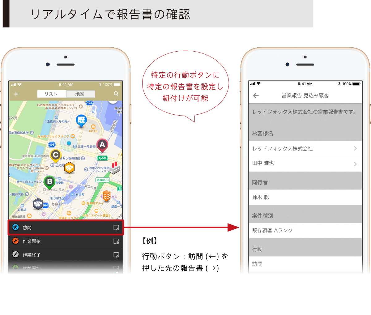 報告書を外出先で作る・見る