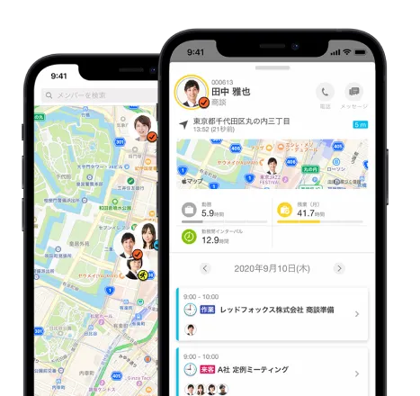 GPS位置情報表示機能